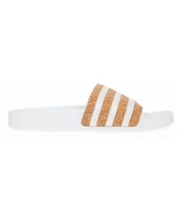 adidas - Rubberen Slippers Met Rubberen Zool - Lyst