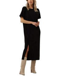 My Essential Wardrobe - Elegantes langes schwarzes kleid - Lyst
