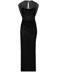 Jean Paul Gaultier - Schwarze kleider mit tattoo ruban logo - Lyst