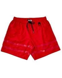Iceberg - Rote Badeshorts Mit Taschen - Lyst