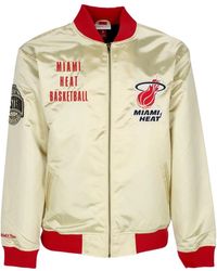 Mitchell & Ness - Jassen ,Geel ,Katoen Miami Heat Nba Team Bomberjack - Lyst