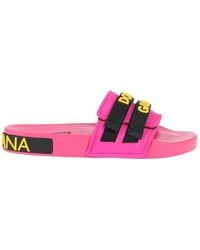 Dolce & Gabbana - Flat sandals - Lyst
