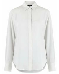 Pinko - Overhemden ,Wit ,Katoen Long Sleeve Collared Shirt - Lyst