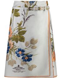 Prada - Midi Skirts - Lyst