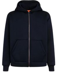 Suns - Hoodies & Sweatvesten ,Blauw ,Zip-Through Hoodie - Lyst