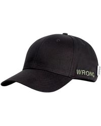 Aspesi - Accessoires ,Zwart ,Katoen Baseballpet Van Katoenen Gabardine Met Letters - Lyst