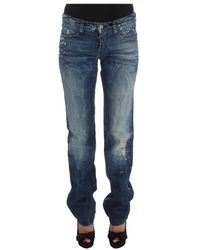 CoSTUME NATIONAL - Jeans in denim di cotone blu regular fit - Lyst