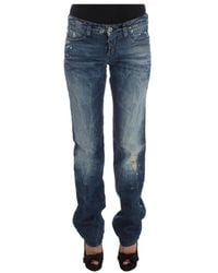 CoSTUME NATIONAL - Blaue baumwoll regular fit denim jeans - Lyst