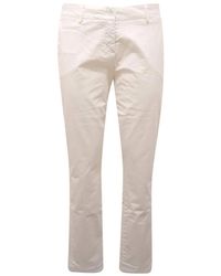 Peuterey - Broeken ,Wit ,Katoen Oakland Geverfde Broek - Lyst