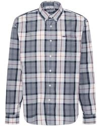 Barbour - Overhemden ,Veelkleurig ,Katoen Tartan Relaxte Overhemd Met Lange Mouwen - Lyst