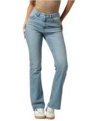 Kocca - Jeans ,Blauw ,Denim Party-Ready Slim Fit Broek Van Volledige Lengte - Lyst