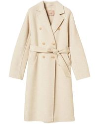 Twinset - Jassen ,Wol Gekamd Wollen Mix Dubbelzijdige Jas - Lyst