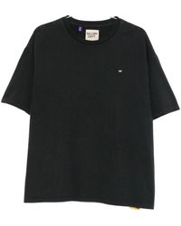 GALLERY DEPT. - Tops ,Zwart ,Katoen Minimalistisch Logo T-Shirt Wit/Zwart Korte Mouw - Lyst