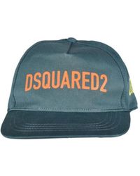 DSquared² - Accessoires ,Groen ,Katoen Gabardine Baseball Cap - Lyst