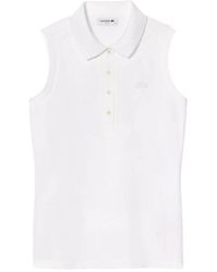 Lacoste - T-Shirt En Polo Bianco - Lyst