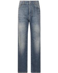 Miu Miu - Jeans ,Blauw ,Denim Denim Jeans Met Vijf Zakken - Lyst
