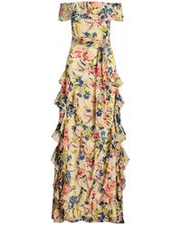 Ralph Lauren - Vestido largo floral - Lyst