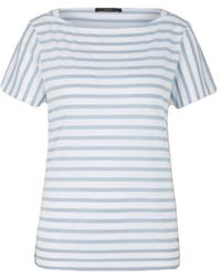 Windsor. - Tops ,Blauw ,Katoen Lyocell-Katoenen T-Shirt - Lyst