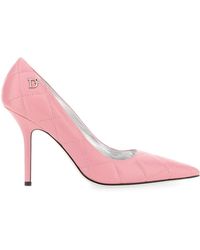 DSquared² - Schoenen ,Roze ,Leer Pump Met Hak - Lyst
