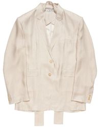 Acne Studios - Jassen ,Leer Single-Breasted Colbert - Lyst