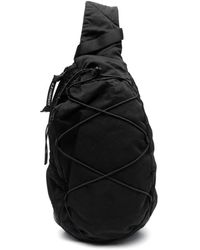 C.P. Company - Schwarze nylon-tasche mit zugbandverschluss - Lyst