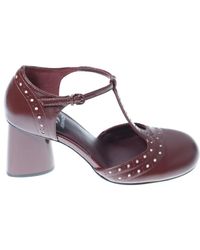 Jeannot - Bordeaux Leder High Heels - Lyst