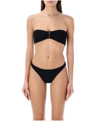 Reina Olga - Schwarzes strapless bikini set ss24 - Lyst