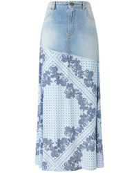 Pinko - Denim Skirts - Lyst