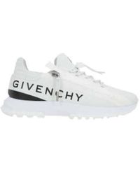 Givenchy - Weiße low-top-ledersneakers mit logo-print - Lyst