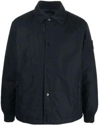 Stone Island - Jassen ,Blauw ,Veren Vera Ghost Jas - Lyst