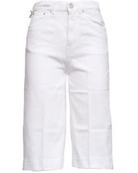 Dondup - Korte Broeken ,Wit ,Katoen Delfine Bermuda Shorts - Lyst