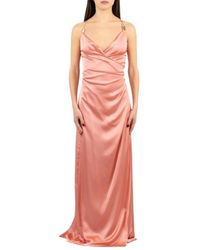 Hanita - Kleedjes ,Roze ,Leer H.V 3835.4610 Abito - Lyst