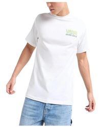 Vans - Tops ,Wit ,Katoen Stedelijke Grafische Tee - Lyst