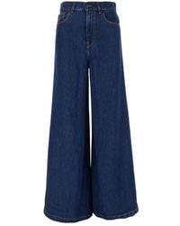P.A.R.O.S.H. - Blaue denim five pocket jeans für frauen - Lyst