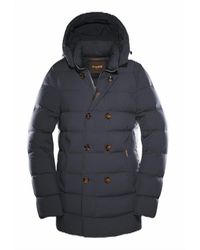 Moorer Florio Double-breasted Down Jacket - Blauw