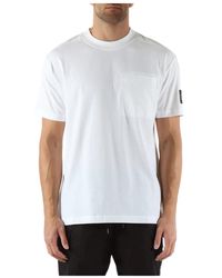 Calvin Klein - Baumwoll-t-shirt mit fronttasche - Lyst