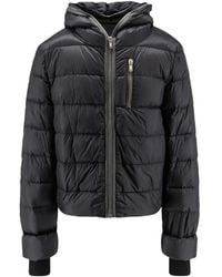 Rick Owens - Jassen ,Zwart ,Leer Gimp Capuchon Jas - Lyst
