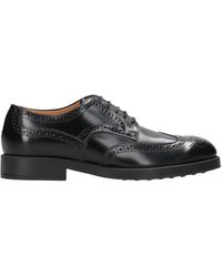 Tod's - Schoenen ,Zwart ,Leer Leren Veterschoenen - Lyst