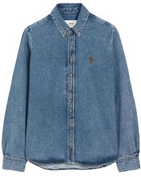 Ami Paris - Chemise À Col Boutonné Ami De Coeur - Lyst
