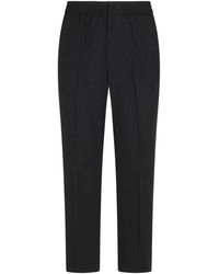 Ami Paris - Broeken ,Grijs ,Katoen Grijze Elastische Broek - Lyst