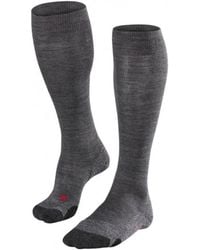 FALKE - Ondergoed ,Grijs ,Wol Merino Wolmix Kniehoge Sokken - Lyst
