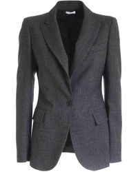 P.A.R.O.S.H. Plane Melange Flannel Jacket - Grijs