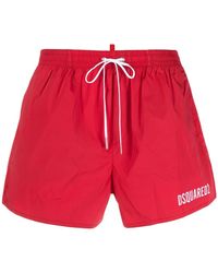 DSquared² - Icon-Print Zwemshorts Met Trekkoord - Lyst