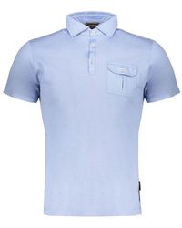 Moorer - Baumwoll-Poloshirt Mit Nacre-Knöpfen - Lyst