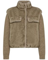 Seventy - Faux Fur Shearling Jassen - Lyst