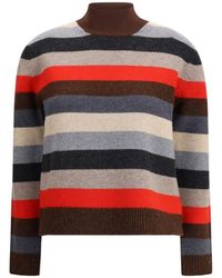 Tory Burch - Gestreepte Trui - Lyst