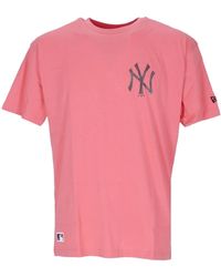 KTZ - Tops ,Roze ,Katoen Mlb Achterlichaam Infill Print Tee - Lyst