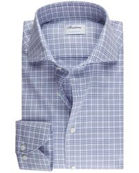 Stenströms - Overhemden ,Blauw ,Katoen Long Sleeve Shirt - Lyst