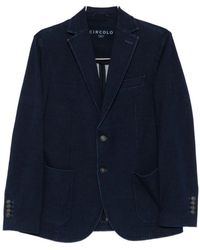 Circolo 1901 - Blaue Jacke Für Männer Aw25 - Lyst