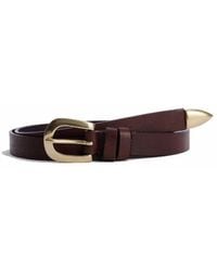 sunflower - Messing Spitzen Braun Leder Gürtel - Lyst
